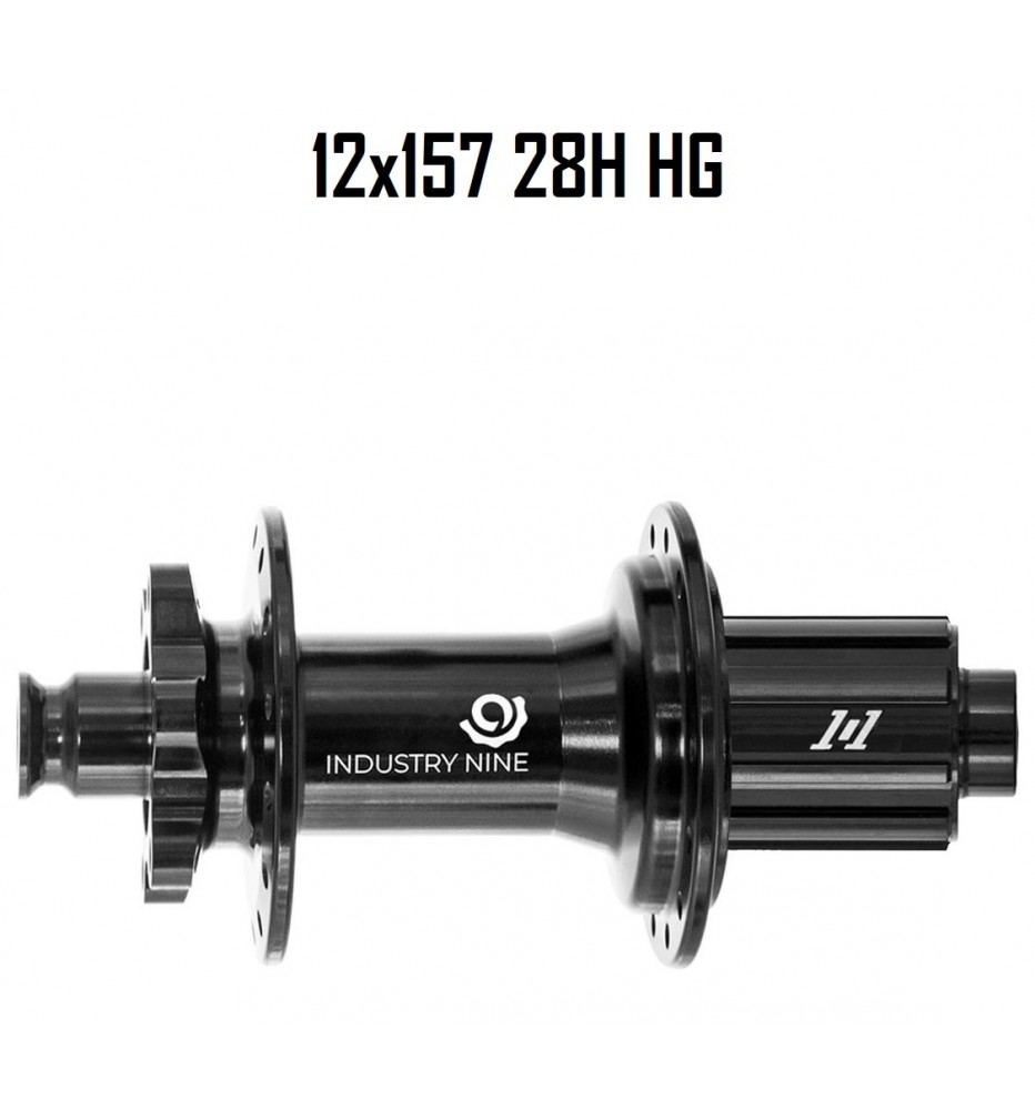 Maza INDUSTRY NINE 101 28H 12x157 HG Negra Maza INDUSTRY NINE 101 28H 12x157 HG Negra