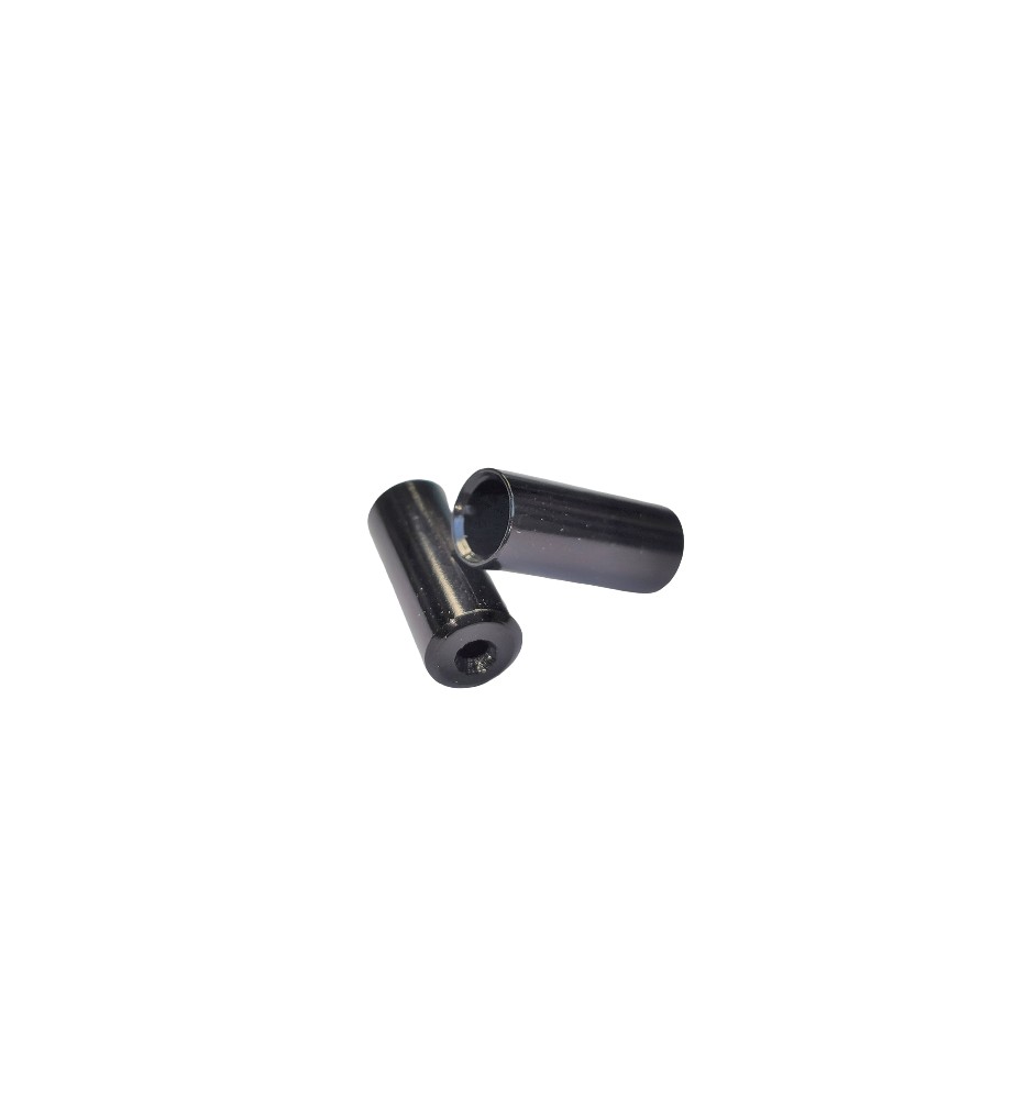Terminal torneado Sunrace aluminio 4mm (50u) negro Terminal torneado Sunrace aluminio 4mm (50u) negro