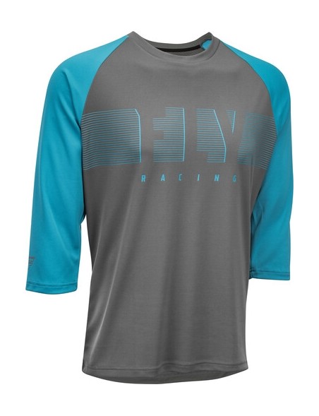 Jersey FLY RACING RIPA 3/4 SLEEVE BLUE/CHARCOAL GREY