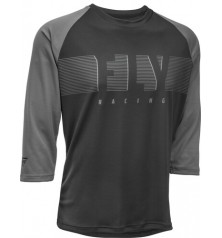 Jersey FLY RACING RIPA 3/4 SLEEVE BLACK/CHARCOAL GREY