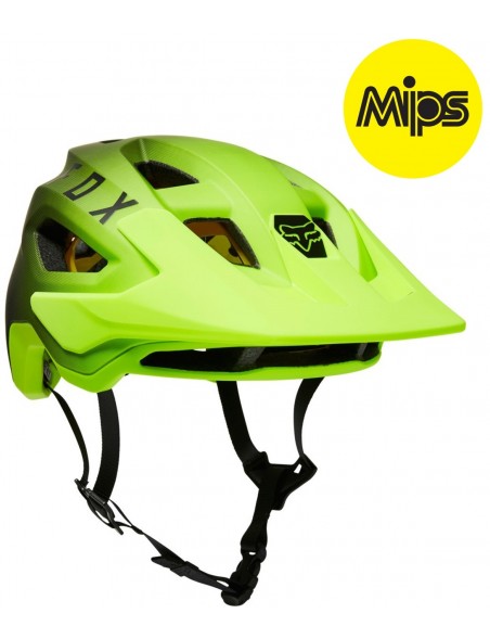 Casco FOX SPEEDFRAME MIPS NEGRO/AMARILLO