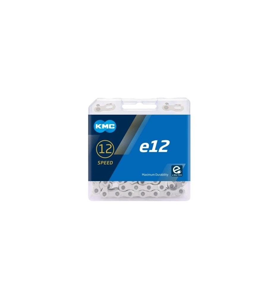 Cadena KMC E12 12V SILVER 130L Cadena KMC E12 12V SILVER 130L