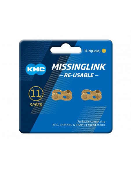 Eslabón rápido KMC MissingLink 11R 2 PCS Gold