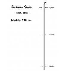 Rayo RICHMAN SR14 J-BEND BLACK 290mm