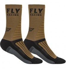 Calcetín FLY FACTORY RIDER KHAKI/BLACK/GREY