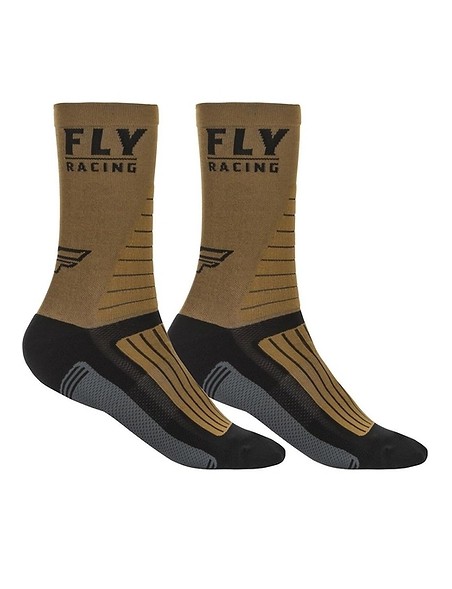 Calcetín FLY FACTORY RIDER KHAKI/BLACK/GREY