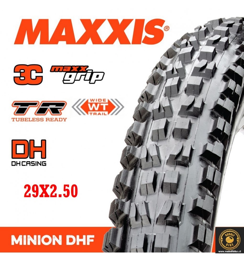 Neumático Maxxis MINION DHF 3CG/DH/TR 29x2.50 Neumático Maxxis MINION DHF 3CG/DH/TR 29x2.50