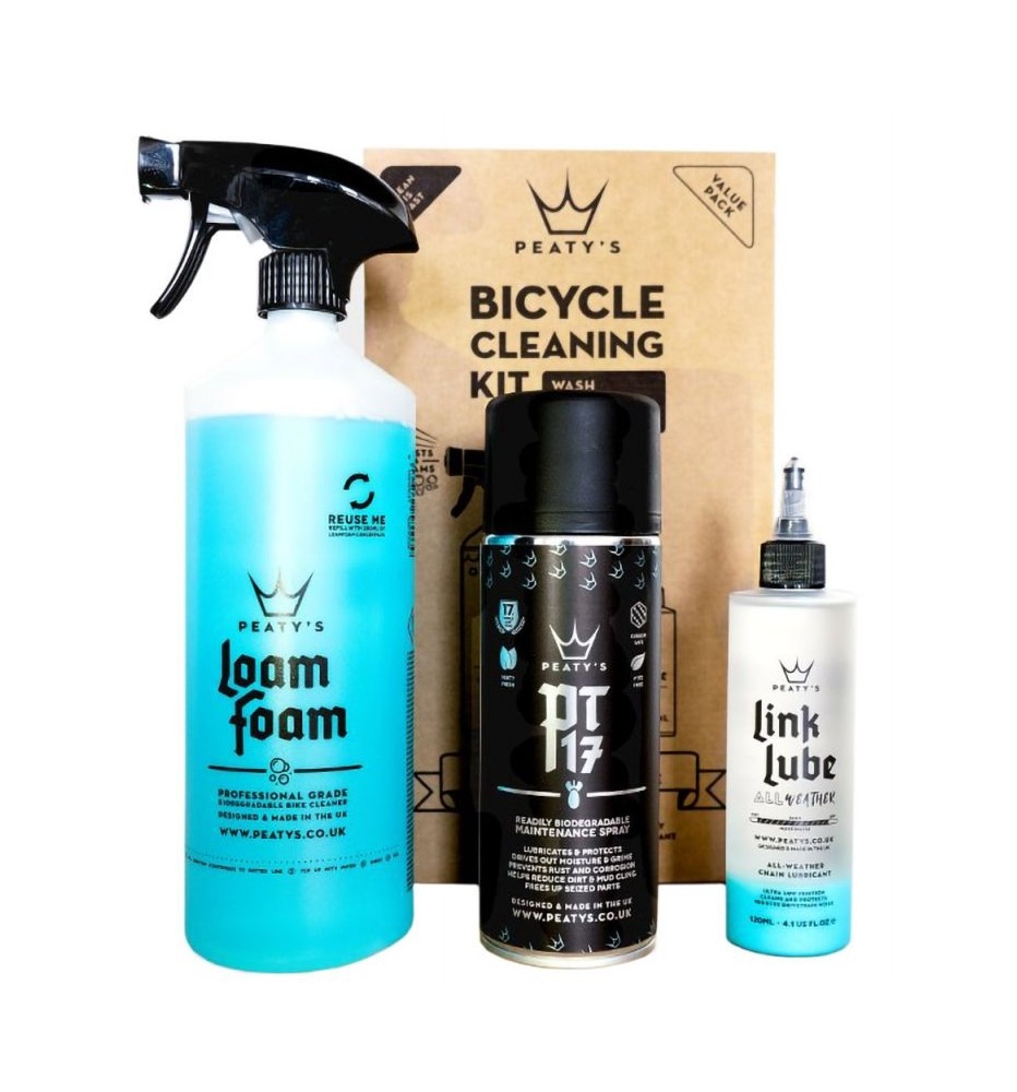 Kit de Limpieza Detergente, Mantención y lubricación Peaty´s Kit de Limpieza Detergente, Mantención y lubricación Peaty´s