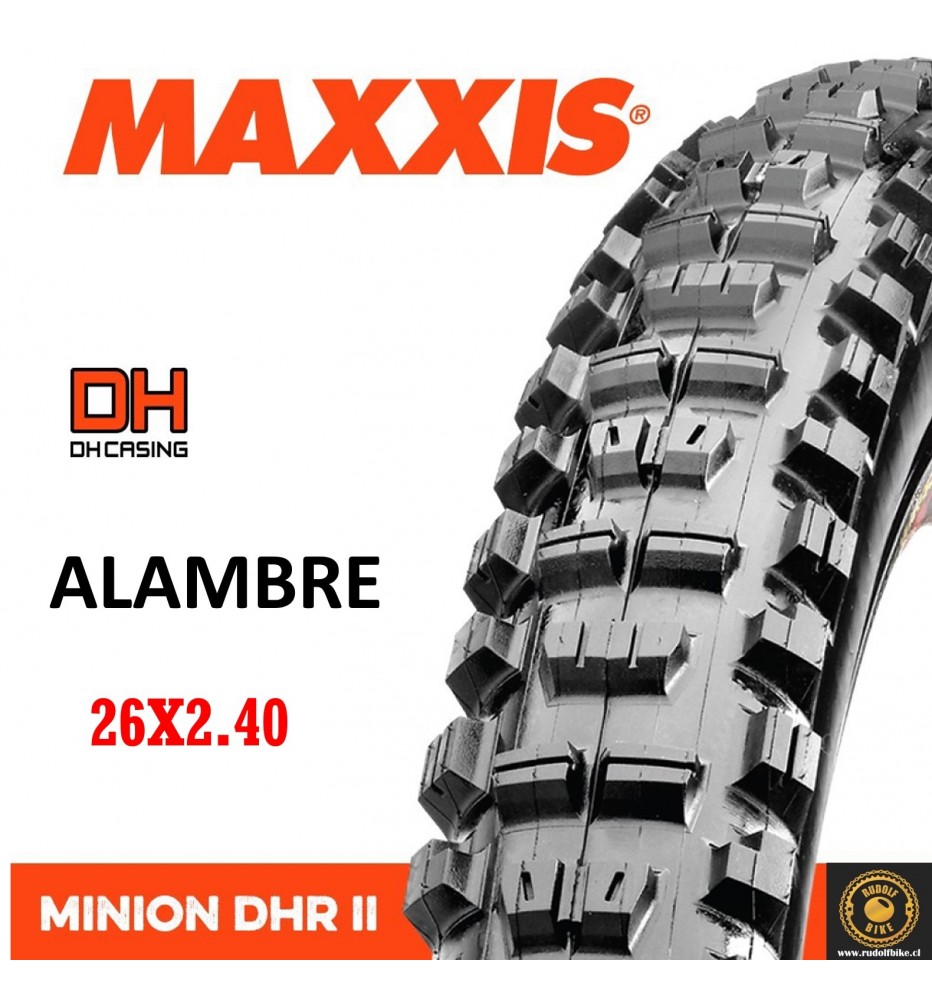 Neumático Maxxis DHR II 26X2.40 DH Alambre Neumático Maxxis DHR II 26X2.40 DH Alambre