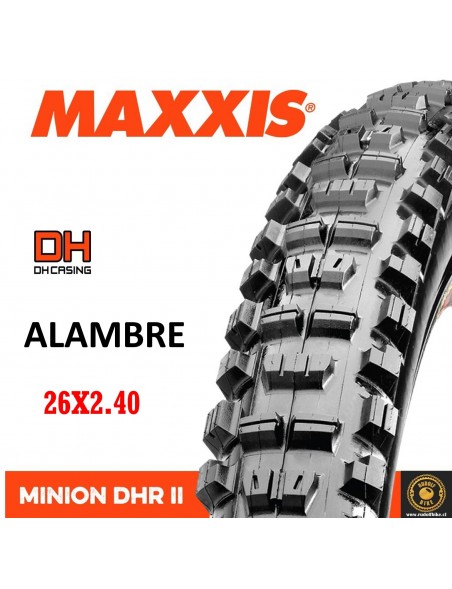 Neumático Maxxis DHR II 26X2.40 DH Alambre