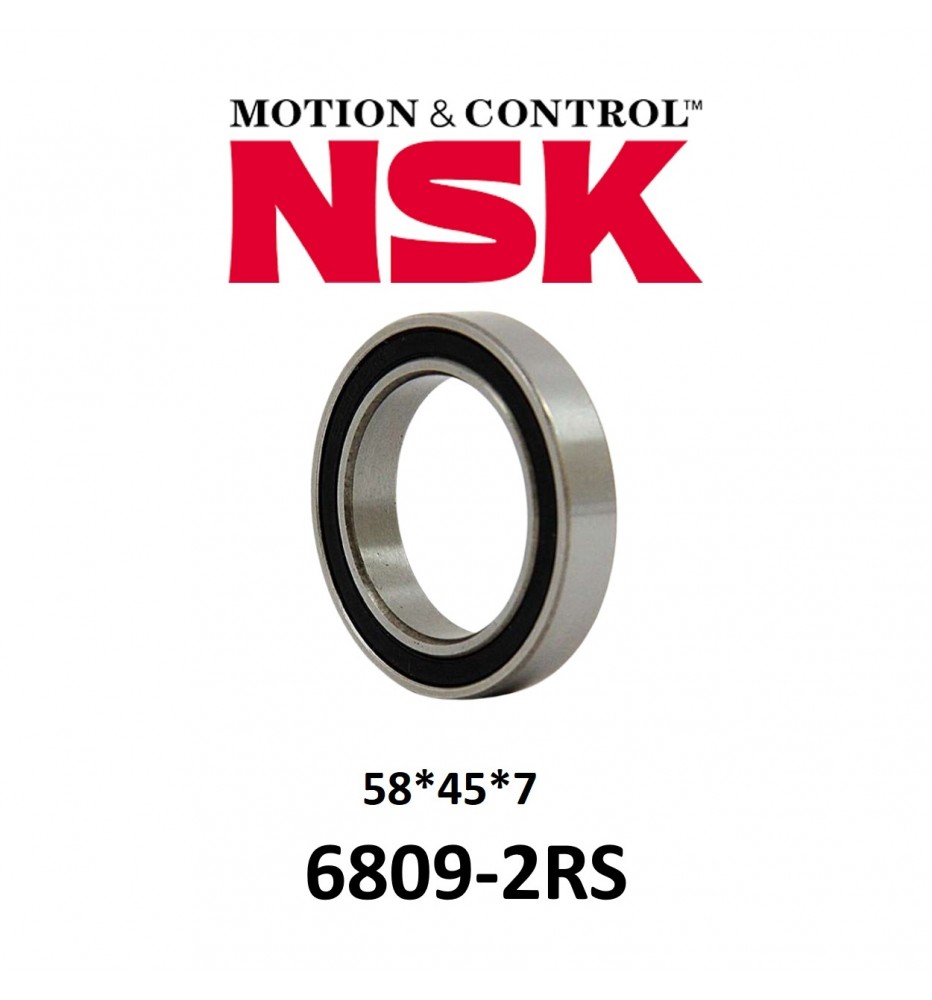 Rodamiento Sellado NSK 6809-2RS Rodamiento Sellado NSK 6809-2RS