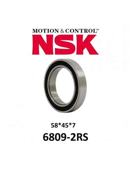 Rodamiento Sellado NSK 6809-2RS