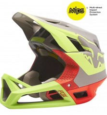 Casco Integral FOX Proframe MIPS Tuk Gris/Amarillo/Rojo