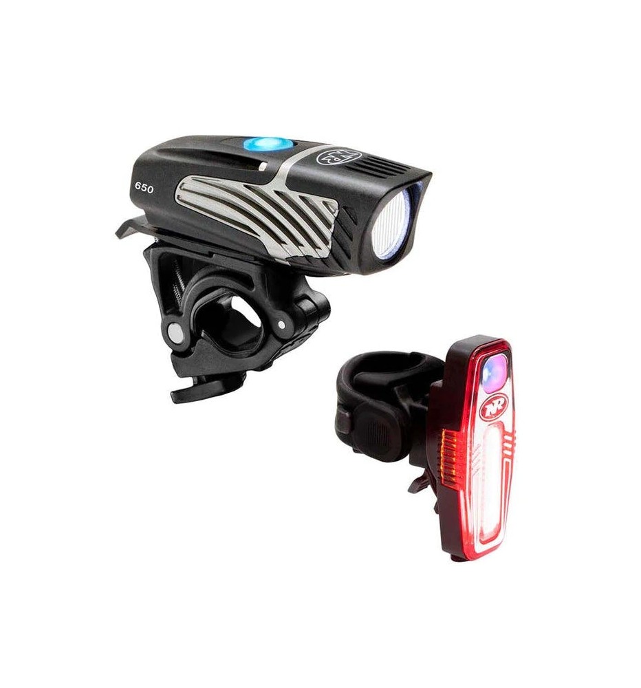 Pack Luz Delantera y Trasera 650/110 Lumenes Nite Rider Pack Luz Delantera y Trasera 650/110 Lumenes Nite Rider