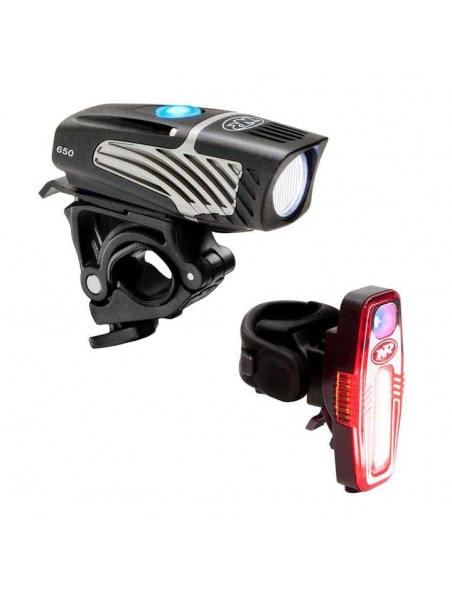 Pack Luz Delantera y Trasera 650/110 Lumenes Nite Rider