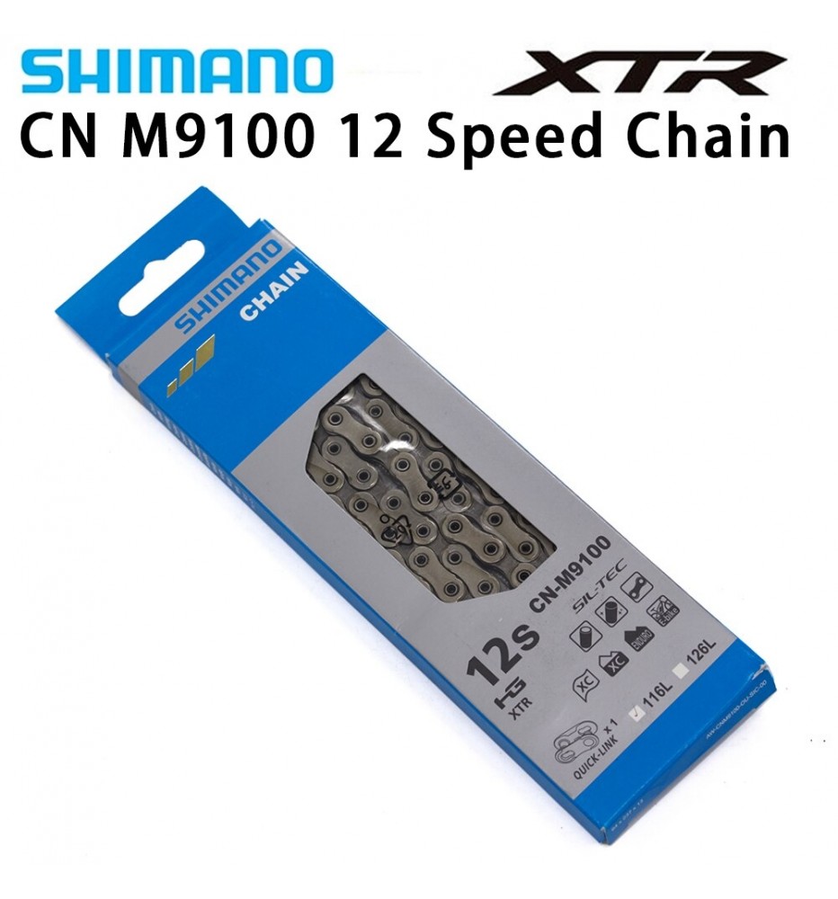 Cadena Shimano XTR CN-M9100 12V 126 Links Cadena Shimano XTR CN-M9100 12V 126 Links
