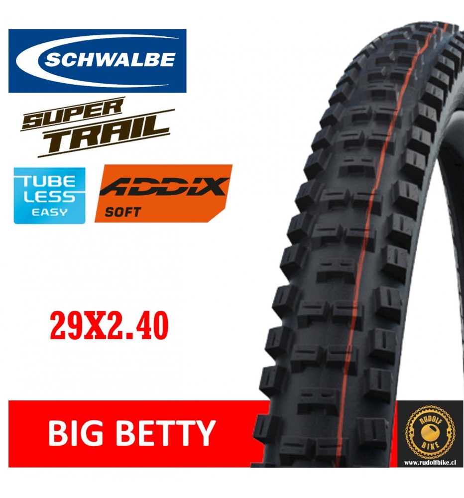 Neumático Schwalbe BIG BETTY S/Trail /TLE/ADDIX Soft 29x2.40 Neumático Schwalbe BIG BETTY S/Trail /TLE/ADDIX Soft 29x2.40