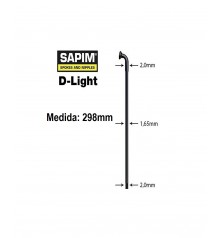 Rayos SAPIM D-Light J Negro 298mm