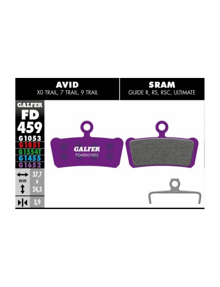 Pastillas Galfer Sram Guide R, RS, RSC, Ultimate, G2 E-bike
