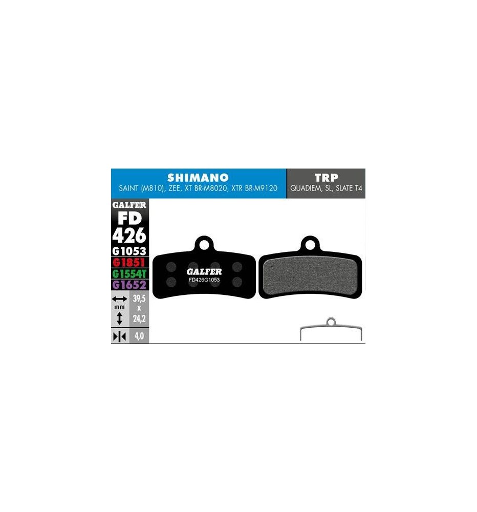 Pastillas Galfer Shimano Saint Zee M7120 M8120 M9120 Standard Pastillas Galfer Shimano Saint Zee M7120 M8120 M9120 Standard