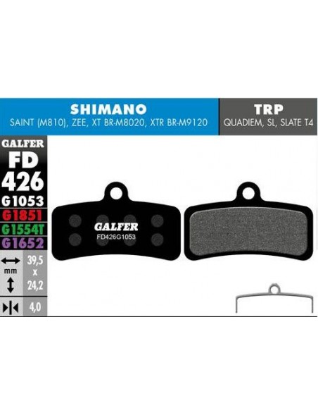 Pastillas Galfer Shimano Saint Zee M7120 M8120 M9120 Standard