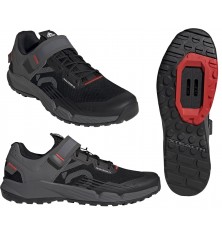Zapatillas FIVETEN SPD TRAILCROSS CLIP-IN Negro/Gris/Rojo