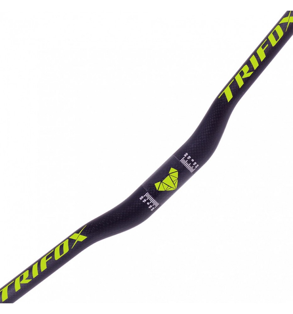 Manubrio Carbono TRIFOX RHB300 31.8x740 R18 GREEN Manubrio Carbono TRIFOX RHB300 31.8x740 R18 GREEN