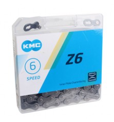 Cadena KMC Z6 6-SPEED GREY/GREY 116L