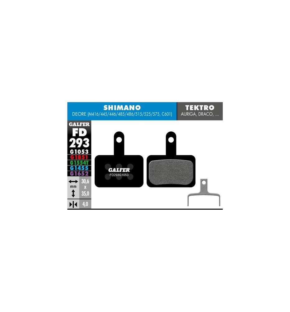 Pastillas Galfer Shimano Deore, M395/445 ESTÁNDAR Pastillas Galfer Shimano Deore, M395/445 ESTÁNDAR