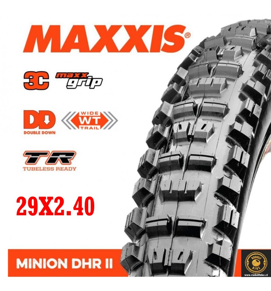 Neumático Maxxis MINION DHR II DD/ TR /WT/3C Maxx Grip 29x2.40