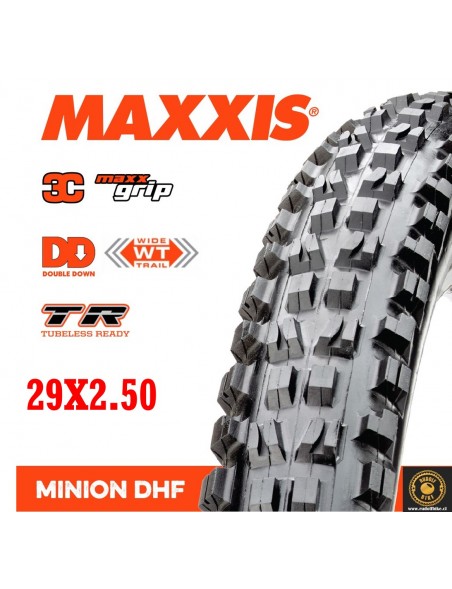 Neumático Maxxis MINION DHF DD/ TR /WT/3C Maxx Grip 29x2.50