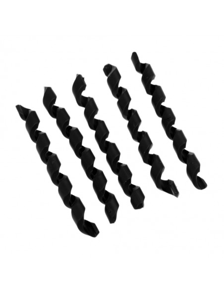Set 5 Protector para cables Espiral Anti-fricción Negro