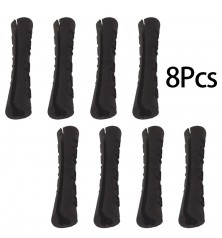 Set 8 Funda de goma para cables Negro