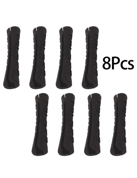 Set 8 Funda de goma para cables Negro