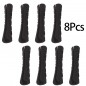 Set 8 Funda de goma para cables Negro Set 8 Funda de goma para cables Negro