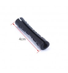 Set 8 Funda de goma para cables Negro