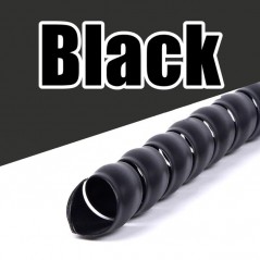 Organizador de Cables Espiral Flexible 10mm x 1m Negro