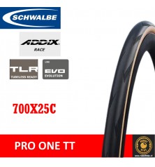 Neumático Schwalbe PRO ONE TT TLE Classic-Skin ADDIX Race 700x25c