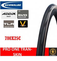 Neumático Schwalbe PRO ONE V-Guard TLE ADDIX Race Tran-Skin 700x25c