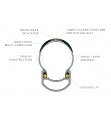 Neumático Schwalbe PRO ONE V-Guard TLE ADDIX Race Tran-Skin 700x25c