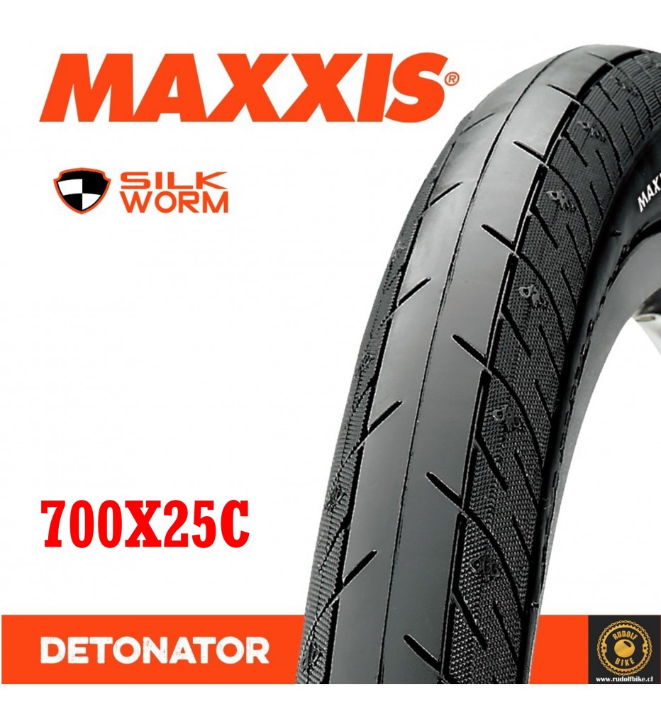 Neumático MAXXIS 700x25C DETONATOR SILKWORM Neumático MAXXIS 700x25C DETONATOR SILKWORM