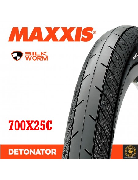 Neumático MAXXIS 700x25C DETONATOR SILKWORM