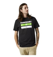 Polera FOX STRIPES KAWI PREMIUM NEGRO