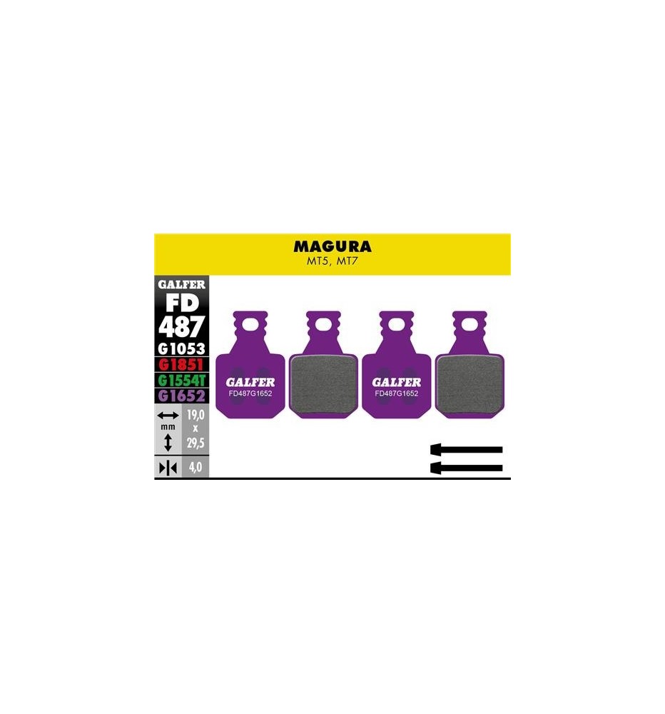 Pastillas Galfer Magura MT5 y MT7 E-BIKE Pastillas Galfer Magura MT5 y MT7 E-BIKE