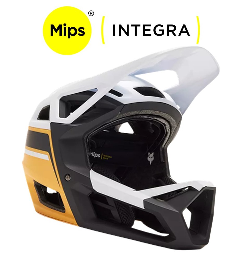 Casco Integral FOX PROFRAME RS RACIK AMARILLO NARCISO MIPS Casco Integral FOX PROFRAME RS RACIK AMARILLO NARCISO MIPS
