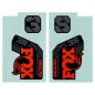 Kit Adhesivos FOX 38 2021+ Orange/Black Logo, Shiny Black Fork Kit Adhesivos FOX 38 2021+ Orange/Black Logo, Shiny Black Fork