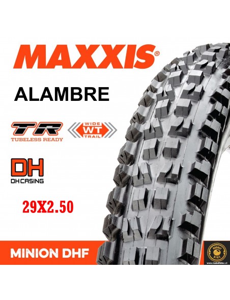 Neumático Maxxis MINION DHF BIKEPARK DH/TR 29X2.50 Alambre
