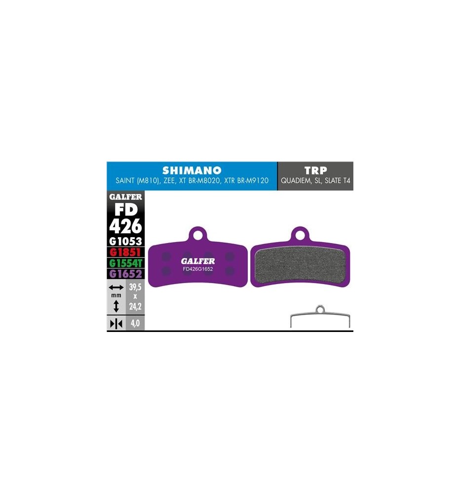 Pastillas Galfer Shimano Saint Zee M7120 M8120 M9120 E-bike