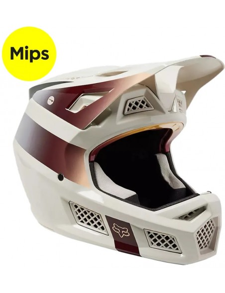 Casco Integral FOX Rampage Pro Carbon MIPS VINTAGE WHITE