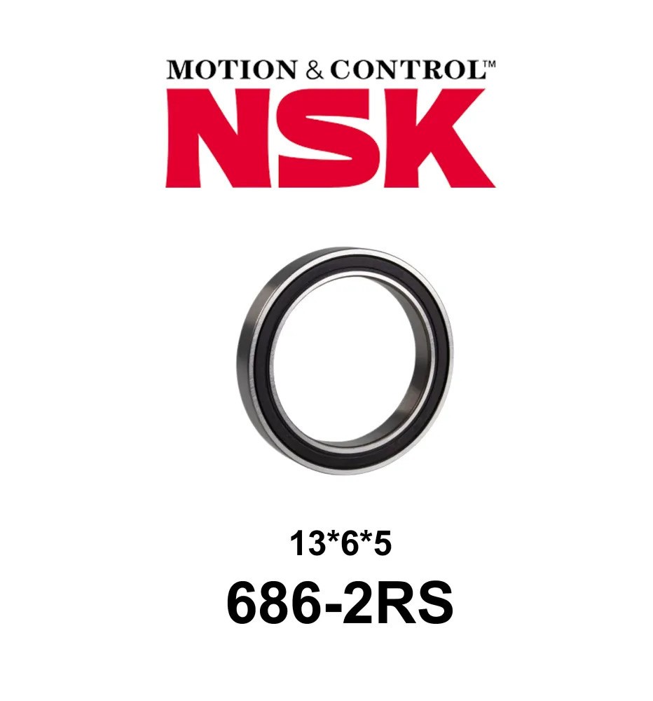 Rodamiento Sellado NSK 686-2RS Rodamiento Sellado NSK 686-2RS